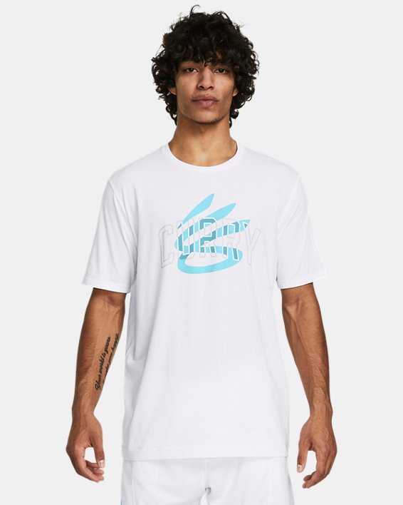 T-shirt voor heren Curry Champ Mindset, White, pdpMainDesktop image number 0